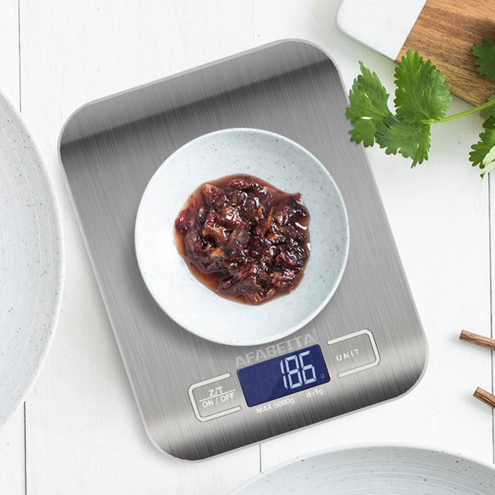 Digital Kitchen Scale 5KG/1g – Stainless Steel LCD Precision Food & Postal Weighing