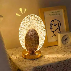 Crystal Round LED Table Lamp